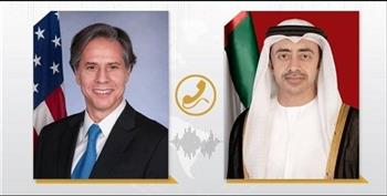   وزيرا خارجية الإمارات والولايات المتحدة يبحثان هاتفيا الأوضاع الإقليمية والعالمية