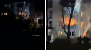   صاروخ روسى يصيب مبنى سكنيًا فى «تشيرنيهيف» الأوكرانية