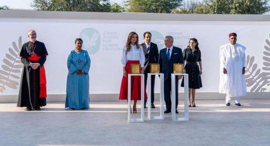 الإمام الأكبر يهنئ ملك الأردن وقرينته لفوزهما بجائزة زايد للأخوة الإنسانية 2022