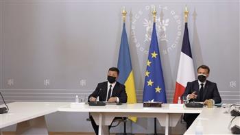   رئيسا أوكرانيا وفرنسا يبحثان هاتفيا التصدى للتحديات الأمنية 