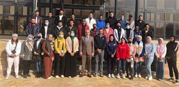 ٣٨ طالب وطالبة بجامعة القناة يطيرون إلى الكاميرون لتشجيع منتخبنا القومى