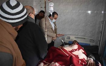   السكرتير العام للمنيا يتابع الحالة الصحية لمصابي حادث الصحراوي الشرقي