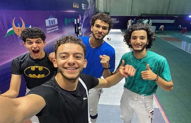 منتخب مصر يتوج بذهبية كأس العالم لسلاح سيف المبارزة شباب بصربيا