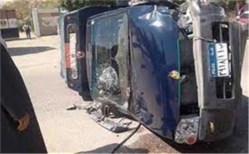   إصابة 7 أفراد شرطة في حادث انقلاب سيارة بالبحيرة