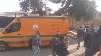   إصابة 6 عمال فى حادث سقوط شدة سقف خرسانية بطريق مصر – إسكندرية الزراعي