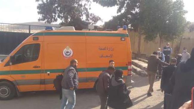 إصابة 6 عمال فى حادث سقوط شدة سقف خرسانية بطريق مصر – إسكندرية الزراعي