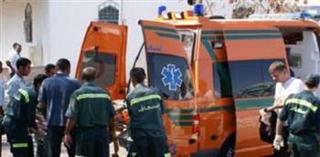 مصرع وإصابة 4 أشخاص بينهم سيدة في حادث مروع بالفرافرة