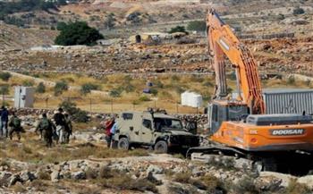   قوات الاحتلال الإسرائيلي تهدم خزان مياه في بلدة شرقي نابلس