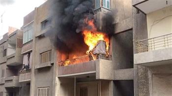   حريق هائل داخل شقة سكنية بفيصل والحماية المدنية تسيطر عليه