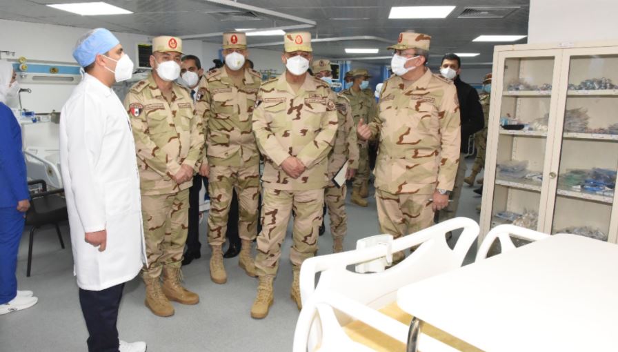 وزير الدفاع يشهد افتتاح أعمال تطوير مستشفى طنطا العسكرى