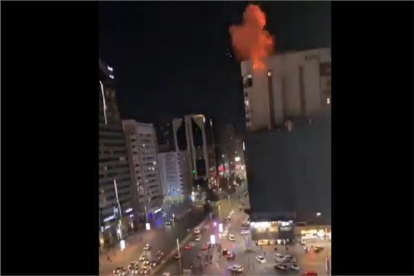 انفجار كبير بأحد الأبنية في أبو ظبي
