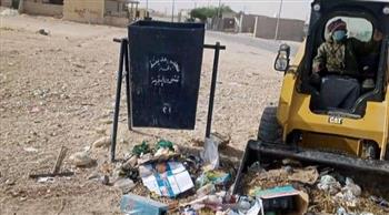   رفع 8 أطنان من القمامة بـ «الحسنة» بوسط سيناء 