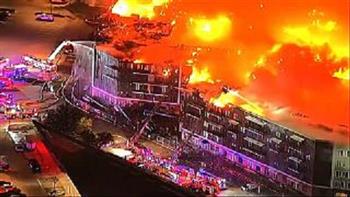   حريق ضخم في مجمع سكني بمدينة أوكلاهوما الأمريكية