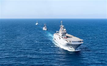   القوات البحرية المصرية والفرنسية تنفذان تدريباً عابراً بنطاق قاعدة برنيس البحرية