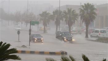   أمطار غزيرة على معظم أنحاء محافظة الغربية