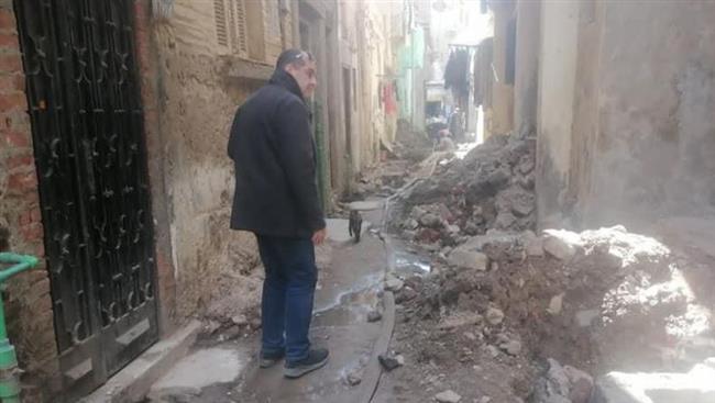 رئيس حي غرب المنصورة يتابع أعمال تطوير «سندوب» و«سوق ستوتة»  