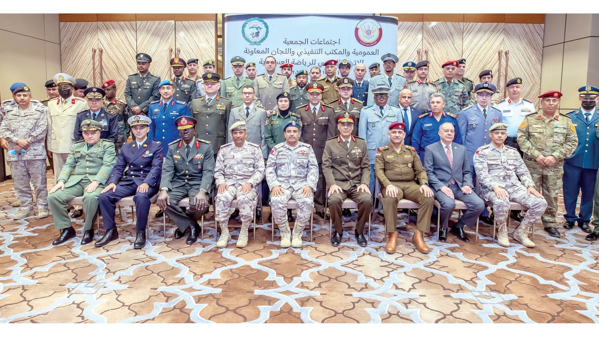 الاتحاد العربي للرياضة العسكرية يختتم اجتماعاته بقطر