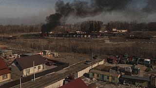   القوات الروسية تقصف قاعدة جوية في منطقة لفيف في غرب أوكرانيا 
