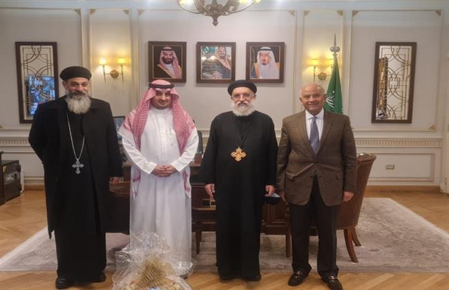 القنصل السعودى يستقبل وكيل البطريركية 