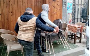 ضبط 1048 حالة إشغال من المقاهي بالإسكندرية  