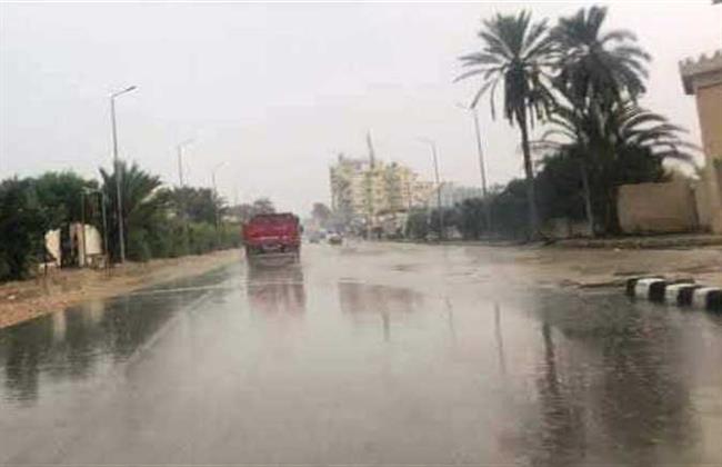 هطول أمطار متوسطة على مناطق شمال سيناء 