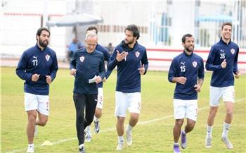 تدريبات بدنية قوية للاعبي الزمالك