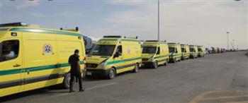   الصحة: الدفع بـ21 سيارة إسعاف لموقع حادث أتوبيس الوادي الجديد 