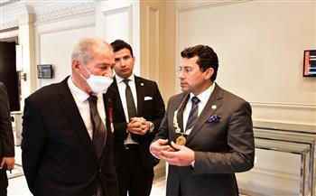 وزير الرياضة يشهد اجتماعات اتحاد اللجان الأولمبية الوطنية الإفريقية 