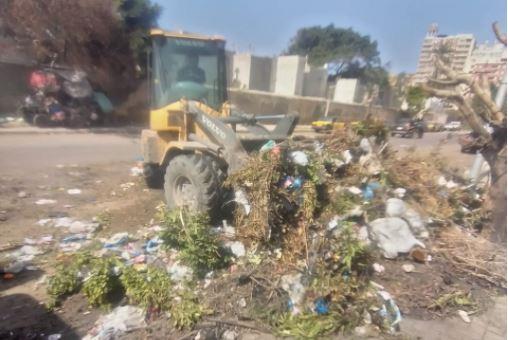 رفع 25 طن مخلفات من شوارع حي وسط الإسكندرية 