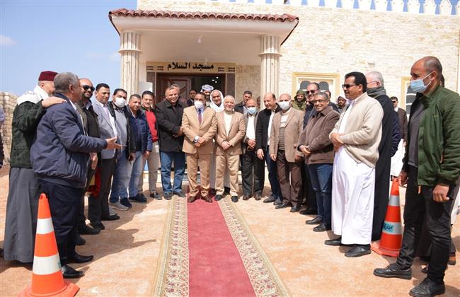 افتتاح مسجد السلام بقرية أم الرخم  بمرسى مطروح