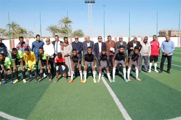 نائب محافظ قنا يشهد افتتاح دوري الاتحاد المصري للميني فوتبول