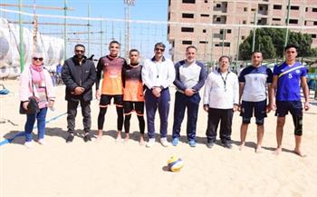   تصدر جامعات سوهاج وكفر الشيخ وأسيوط لمسابقات الكرة الطائرة الشاطئية