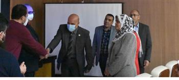 وفد من الباحثين الإيطاليين في رحاب جامعة أسوان
