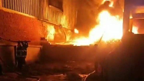 السيطرة على حريق بطريق الفيوم الصحراوي