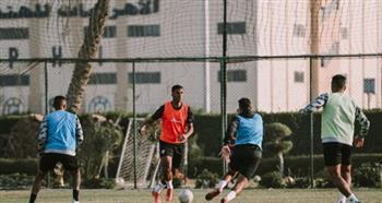 فقرة بدنية وتدريبات خاصة بالكرة للاعبى الزمالك  