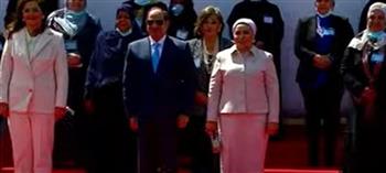   الرئيس السيسي يصل إلى مقر حفل تكريم المرأة المصرية