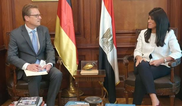 وزيرة التعاون الدولي تلتقي السفير الألماني بالقاهرة 