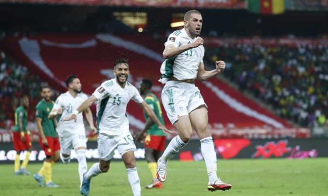 منتخب الجزائر يفوز على الكاميرون ويضع قدما فى المونديال