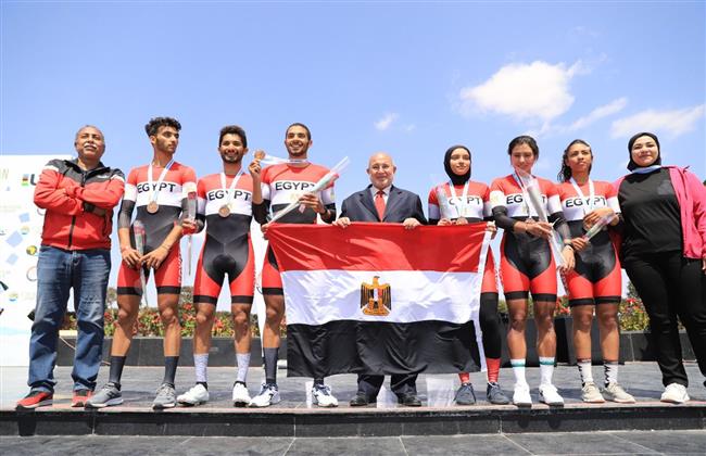 مصر تفوز بميدالية برونزية في اليوم الثالث لبطولة إفريقيا للدراجات