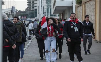 توافد الجماهير على استاد القاهرة لمؤازرة المنتخب المصري أمام السنغال