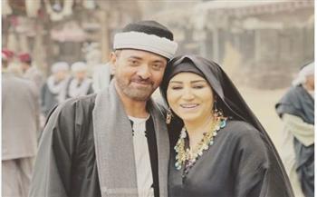 وفاء عامر وفتحي عبد الوهاب في كواليس «جزيرة غمام»