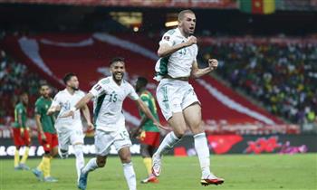   منتخب الجزائر يفوز على الكاميرون ويضع قدما فى المونديال