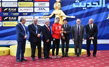 تكريم أبطال مصر على هامش كأس العالم للخماسي الحديث