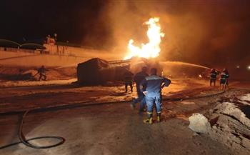   الدفاع العراقي يسيطر على حريق في سوق مريدي