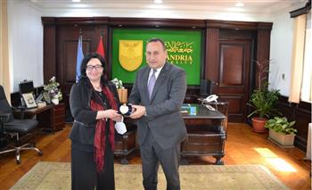   رئيس جامعة الإسكندرية يلتقى والمستشار العلمى لسفارة ألمانيا بالقاهرة