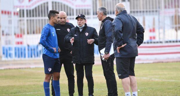 فيريرا يعقد جلسة مع لاعبى الزمالك قبل انطلاق المران