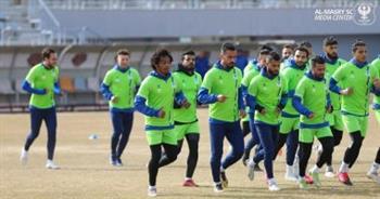 المصرى يؤدى مرانه الأخير قبل السفر إلى الكونغو لمواجهة مازيمبى