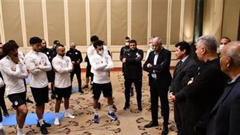   وزير الرياضة يوجه كلمة للاعبي المنتخب بعد الخسارة من السنغال