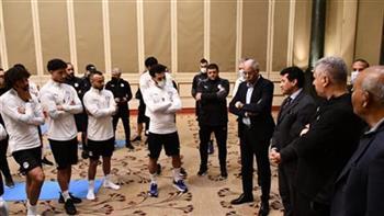 وزير الرياضة يوجه كلمة للاعبي المنتخب بعد الخسارة من السنغال