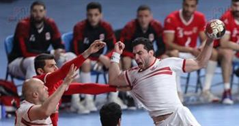 حسن قداح أفضل لاعب في مباراة الزمالك ضد الأهلي بدوري اليد